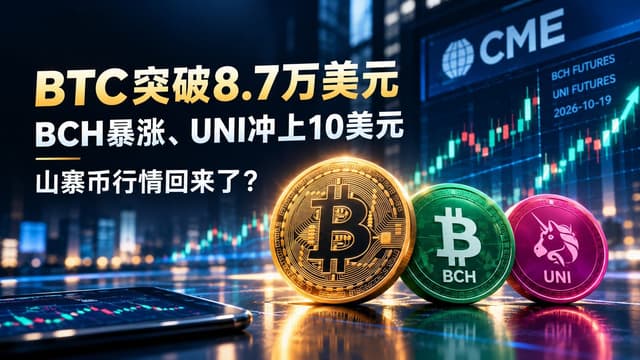 BiyaPay行情观察:BCH暴涨、UNI冲上10美元,山寨币行情回来了?