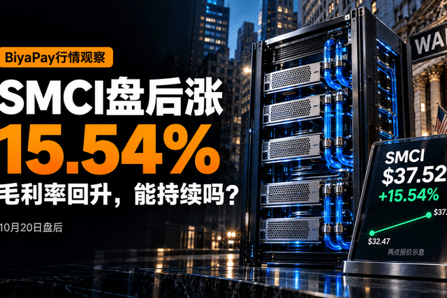BiyaPay行情观察:SMCI盘后涨超15%,AI服务器毛利率回升,能否持续?